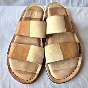 Trippen T-Project Kismet Womens Leather Strappy Sandals Tan Size 39/US 8 Germany